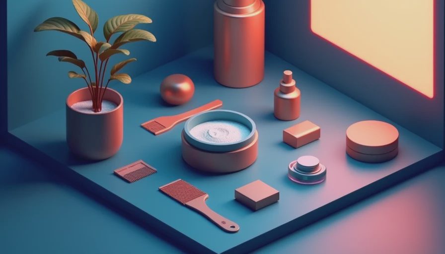 Visual context for arrowroot dry shampoo