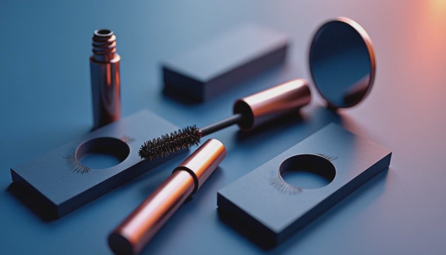 Visual context for bottom lash mascara