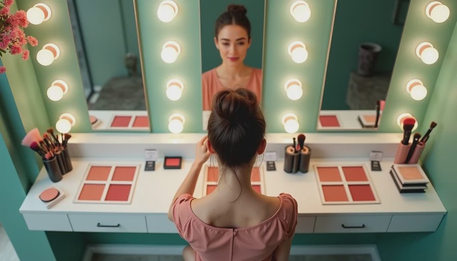 Visual context for what color blush should i wear