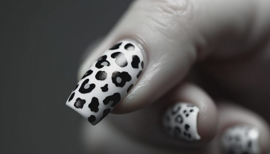 Visual context for animal print nail art